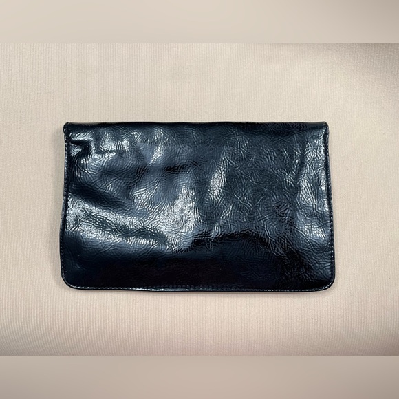 Nine West Black Patent Leather Clutch - Picture 2 of 3
